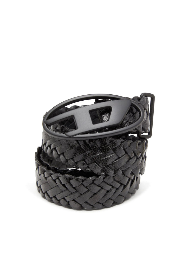 4 cm braided leather belt