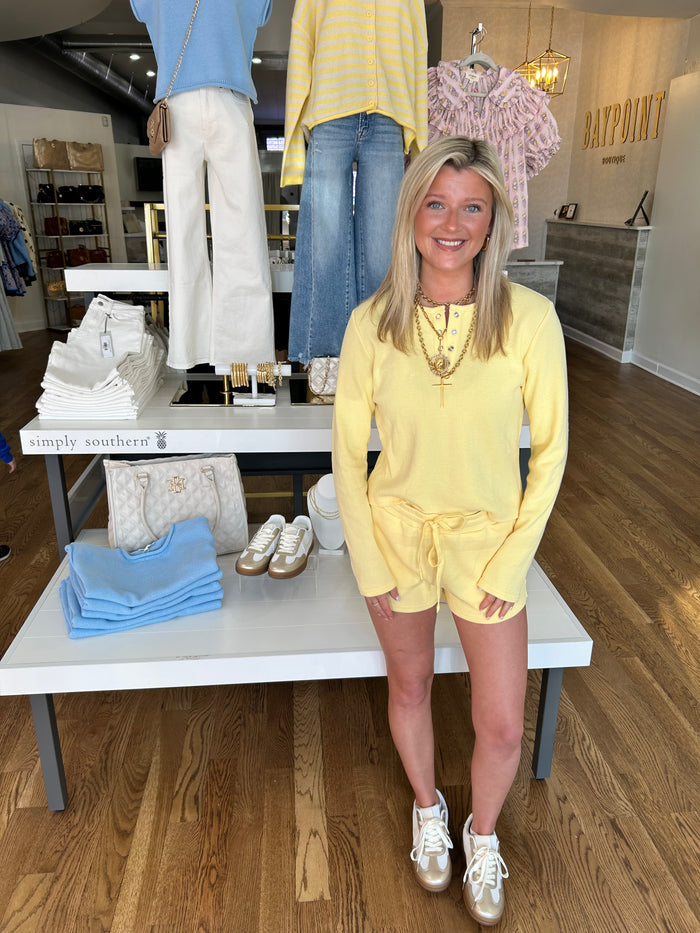 SPRING YELLOW LOUNGE SET