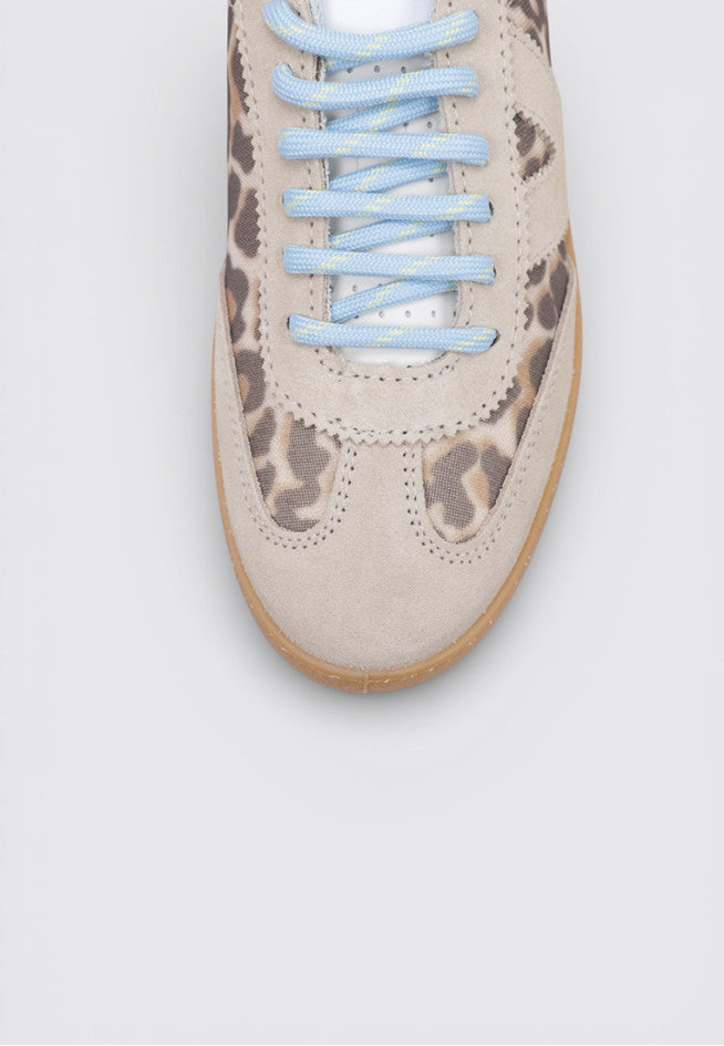 Berlin Animal Print & Serraje Sneakers - Greige Goods