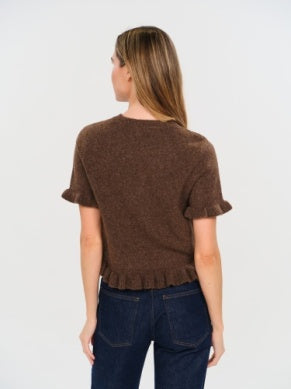 Cocoa Ruffle Sweater