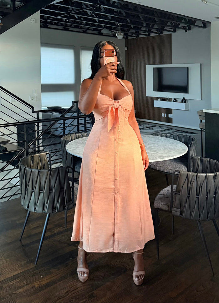 Coral Marilyn Dress