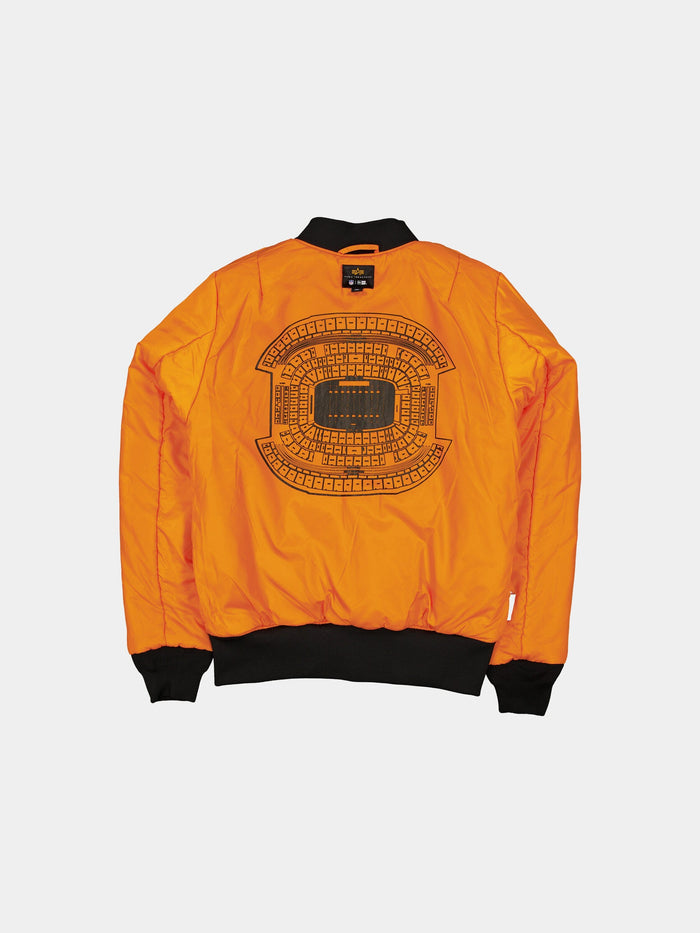DALLAS COWBOYS X ALPHA X NEW ERA MA-1 BOMBER JACKET (BLACK CAMO) OUTERWEAR Alpha Industries