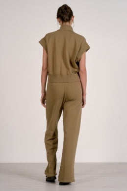 Double Zipper Vest - Greige Goods
