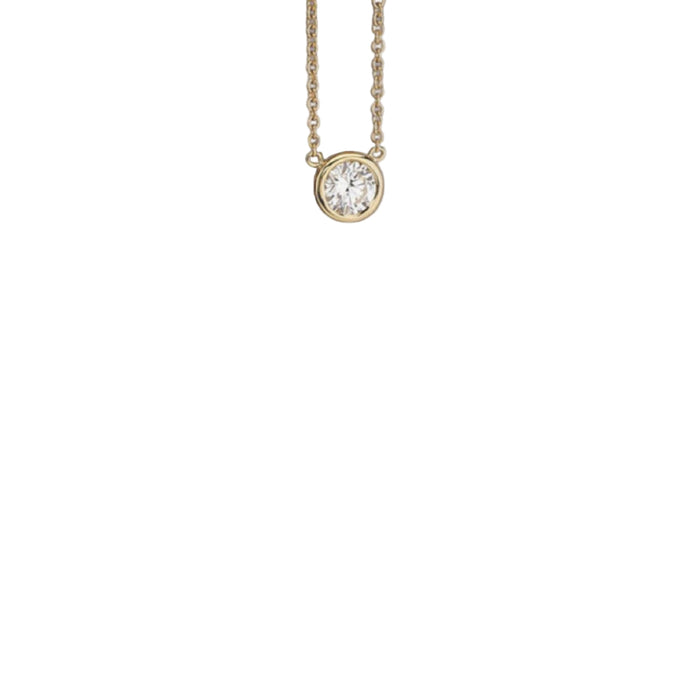 Elegant 18K Gold-Plated Teardrop Necklace with Crystal Accents