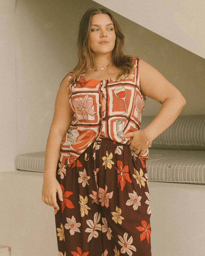 FINAL SALE | Ella Vest | Desert Sun