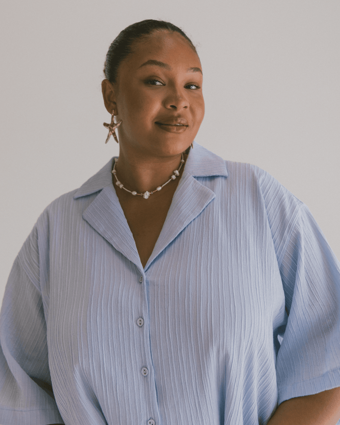 FINAL SALE | Lacey Shirt | Periwinkle