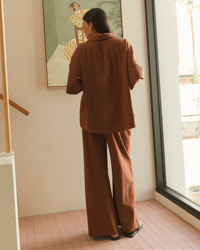 FINAL SALE | Lacey Shirt | Rust