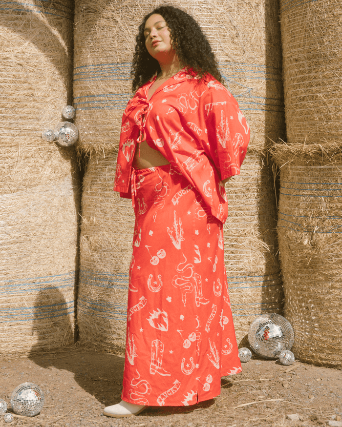 FINAL SALE | Lacey Skirt | Red Wildhearts