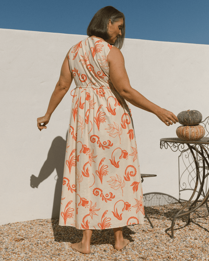 FINAL SALE | Olivia Maxi Dress | Crimson Petals