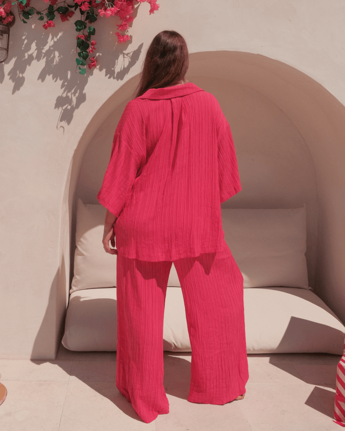 FINAL SALE | Posey Pants | Flamingo Crepe