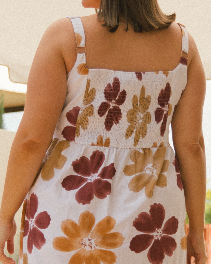 FINAL SALE | Riley Maxi Dress | Merlot Bloom