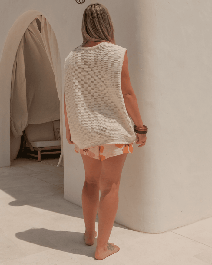 FINAL SALE | Tyler Knit Vest | Cream