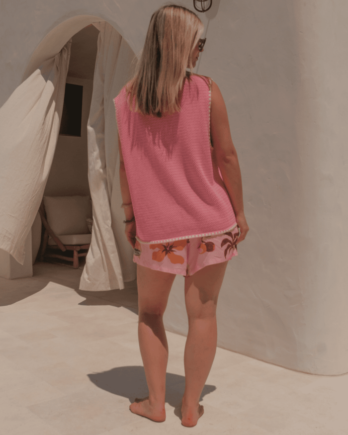 FINAL SALE | Tyler Knit Vest | Pink