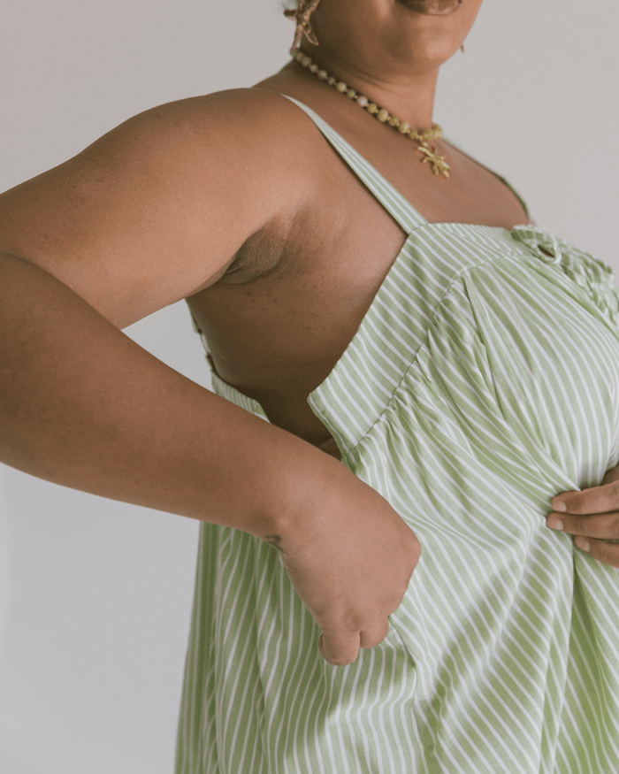 FINAL SALE | Zimi Top | Green Stripe