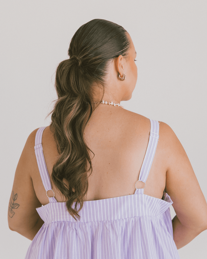 FINAL SALE | Zimi Top | Purple Stripe