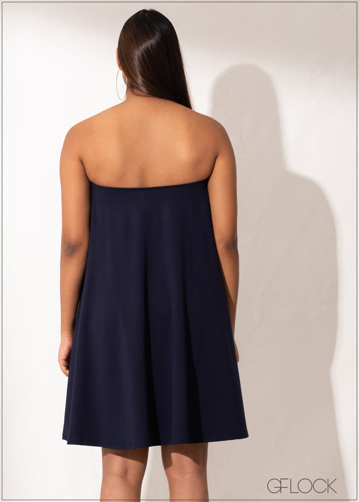 Flared Tube Dress - 0606
