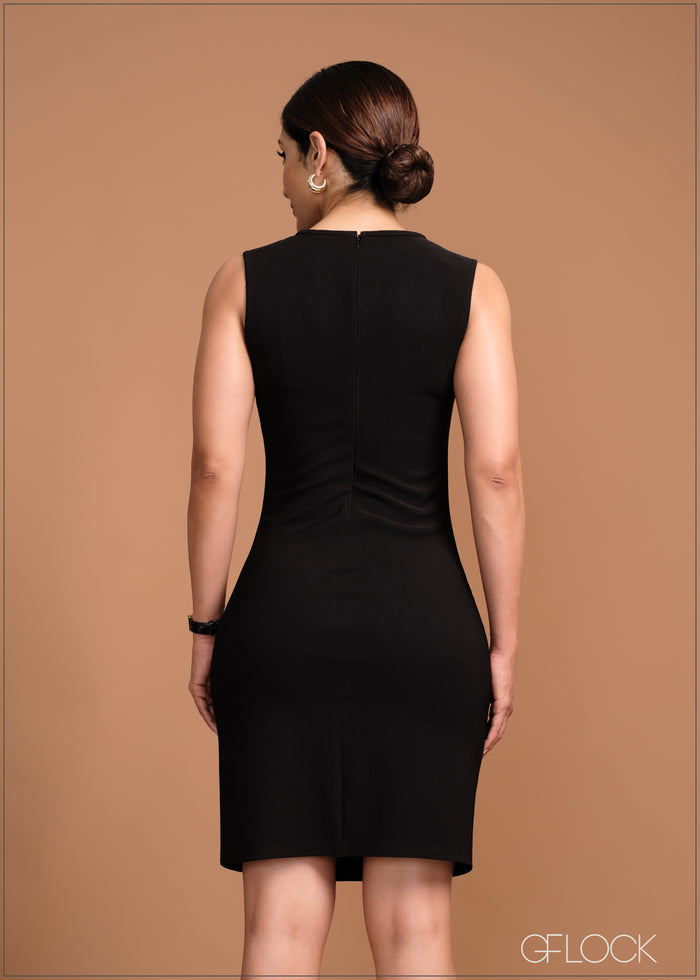 Gathered Short Dress - 120424