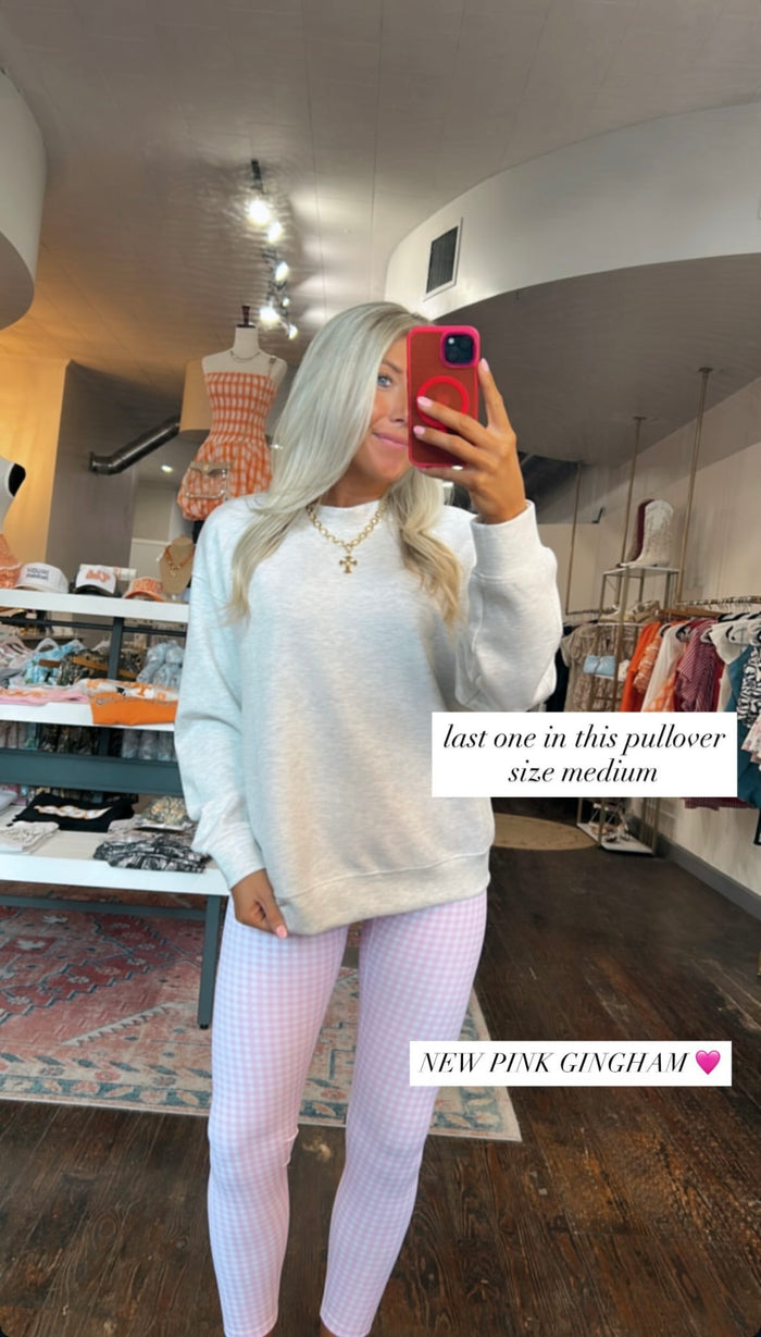 GINGHAM PINK LEGGINGS