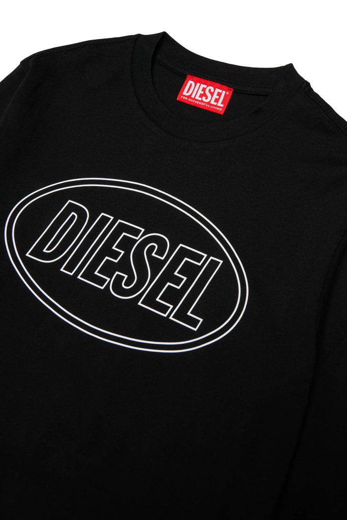 Long-sleeve T-shirt with Oval D logo