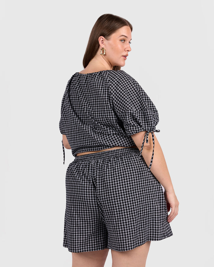 Matilda Shorts | Midnight Gingham