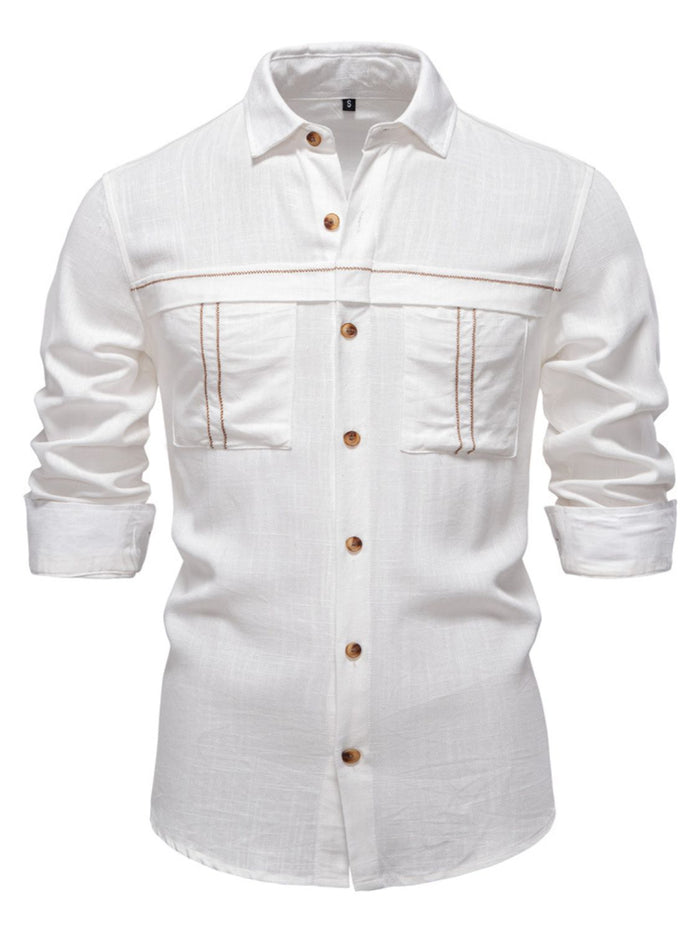 Men's Button Down Collared Neck Shirt for Stylish Comfort