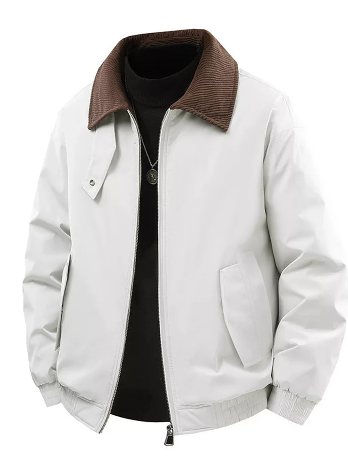 Men's Corduroy Collar Casual Jacket