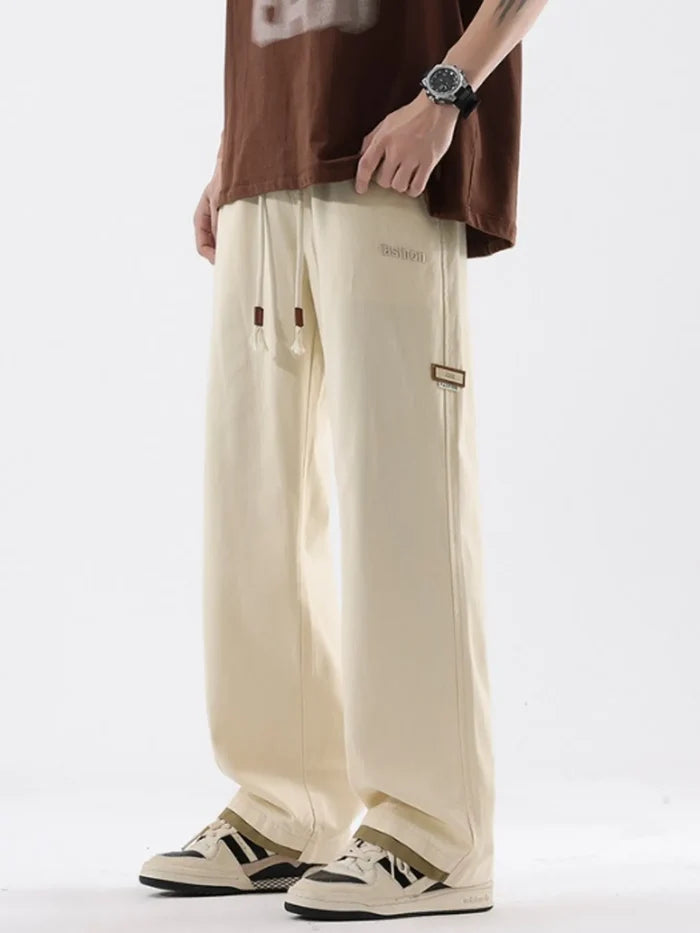 Men's Plus Size Loose Fit Drawstring Casual Pants
