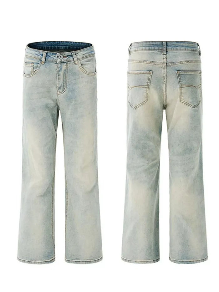 Men's Wash Flare Jeans