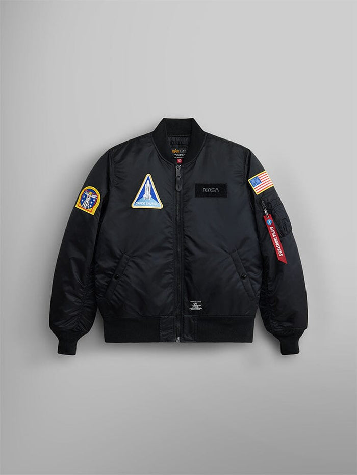 NASA MA-1 BOMBER JACKET GEN II OUTERWEAR Alpha Industries BLACK 2XL