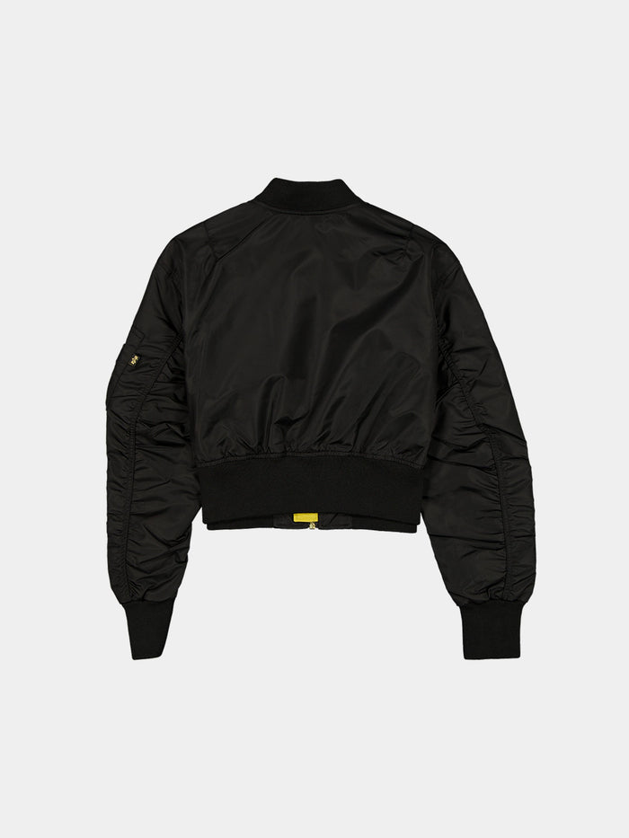 NEW YORK KNICKS X ALPHA X NEW ERA L-2B CROPPED BOMBER JACKET WOMENS OUTERWEAR Alpha Industries
