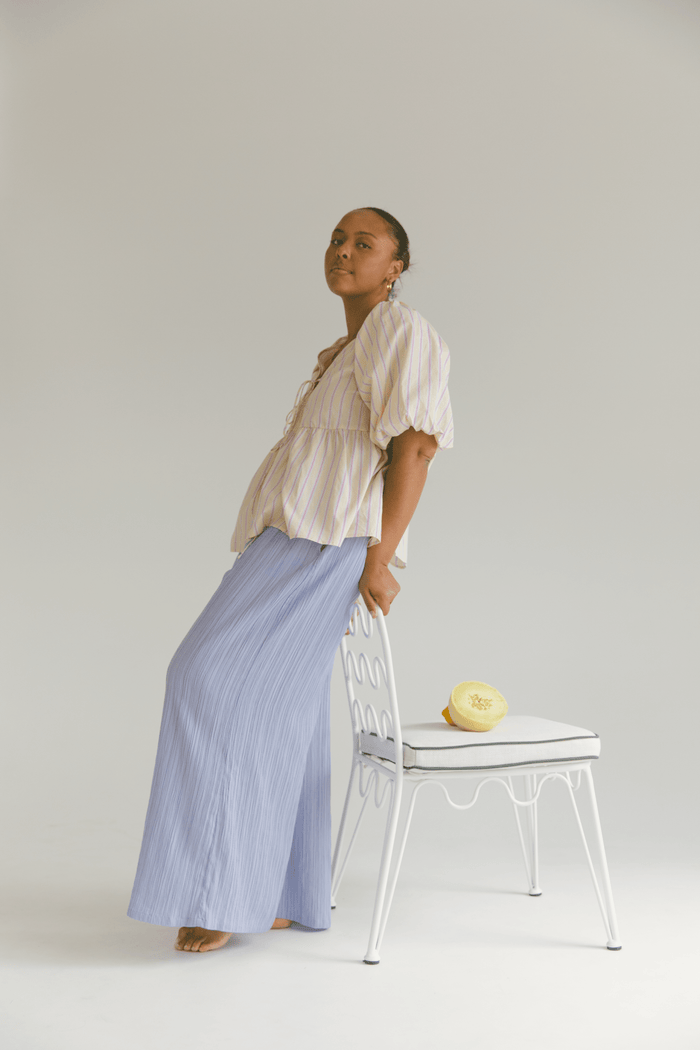 Posey Pants | Purple Crepe