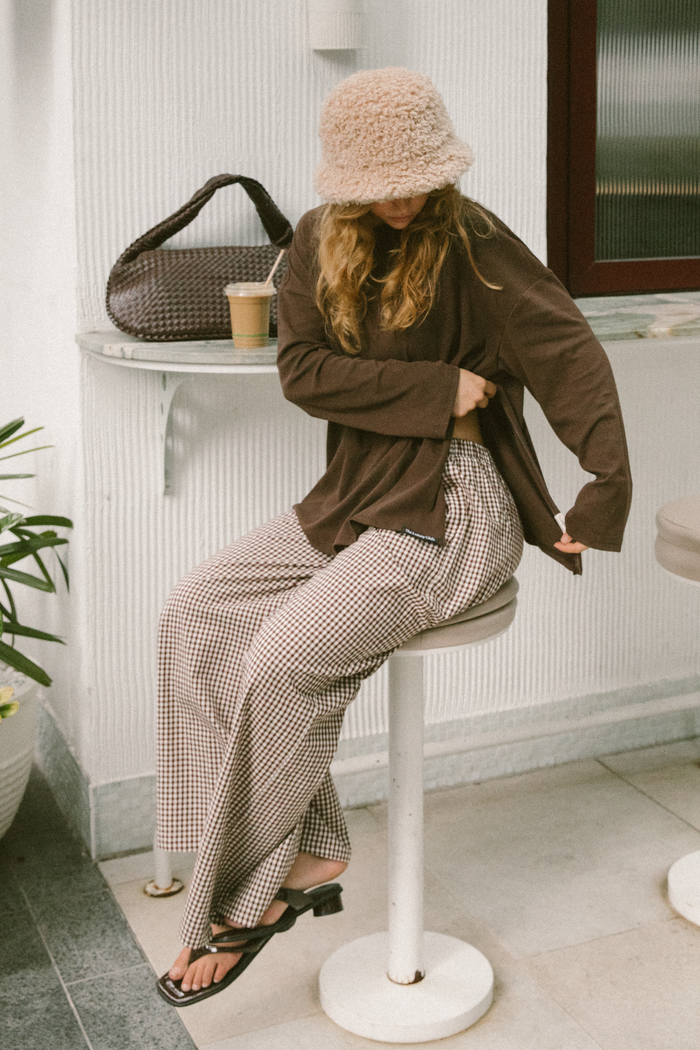 Posey Pants | Toffee Gingham