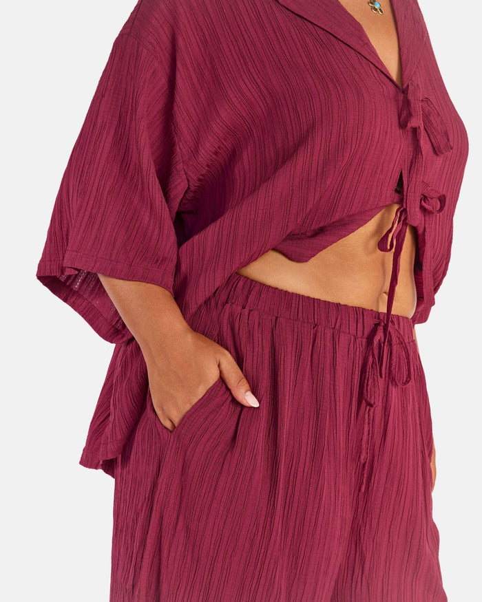 Posey Pants | Wine Crepe
