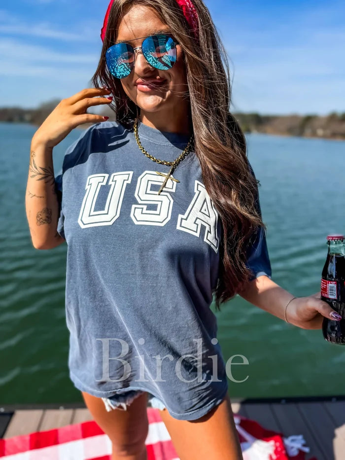 PREORDER NAVY USA TEE