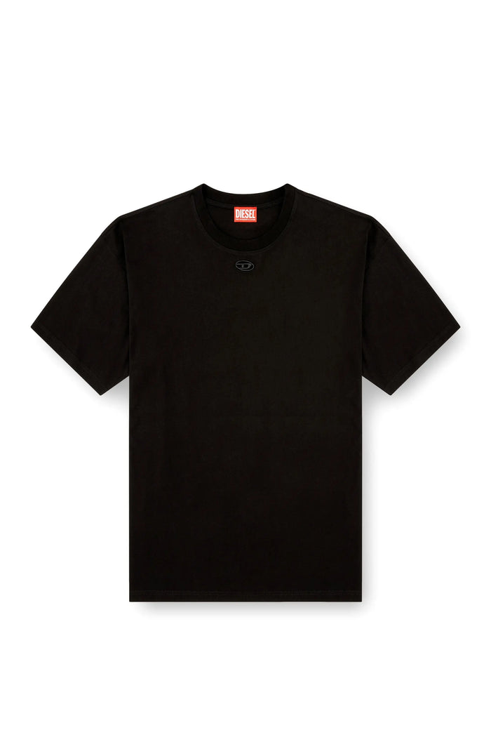 Relaxed cotton T-shirt with Oval D embroidery