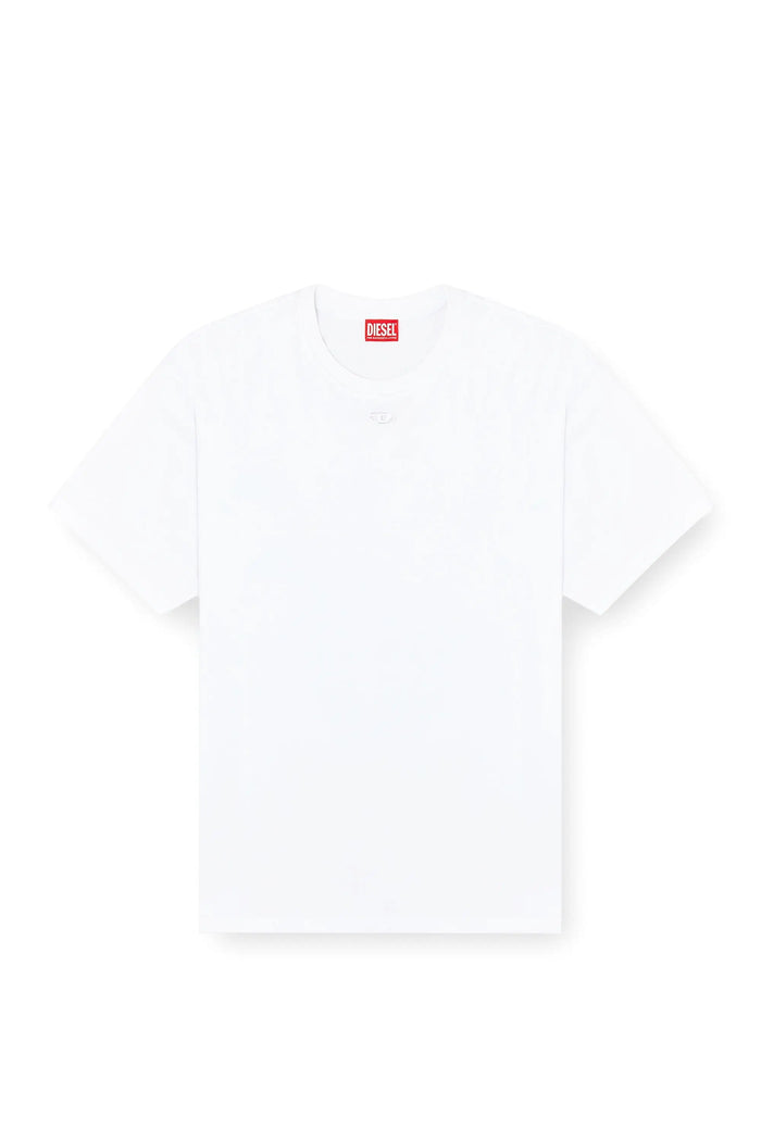 Relaxed cotton T-shirt with Oval D embroidery
