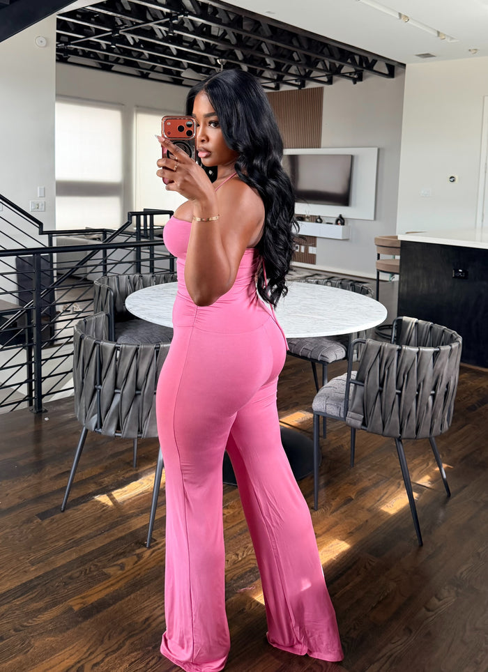 Rose Halter Jumpsuit