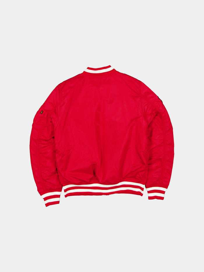 SAN FRANCISCO 49ERS X ALPHA X NEW ERA MA-1 BOMBER JACKET OUTERWEAR Alpha Industries
