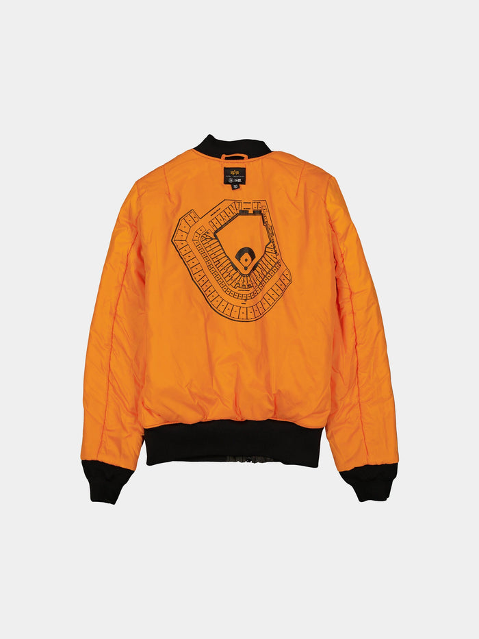 SAN FRANCISCO GIANTS X ALPHA X NEW ERA MA-1 BOMBER JACKET (BLACK CAMO) OUTERWEAR Alpha Industries