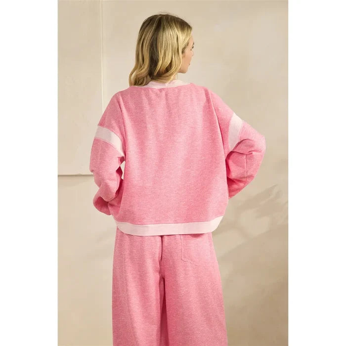 Stripe Contrast Lounge Set - Greige Goods