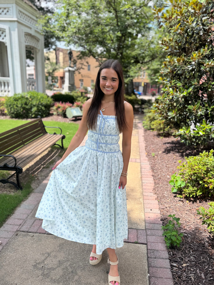 WINERY FLORAL MIDI
