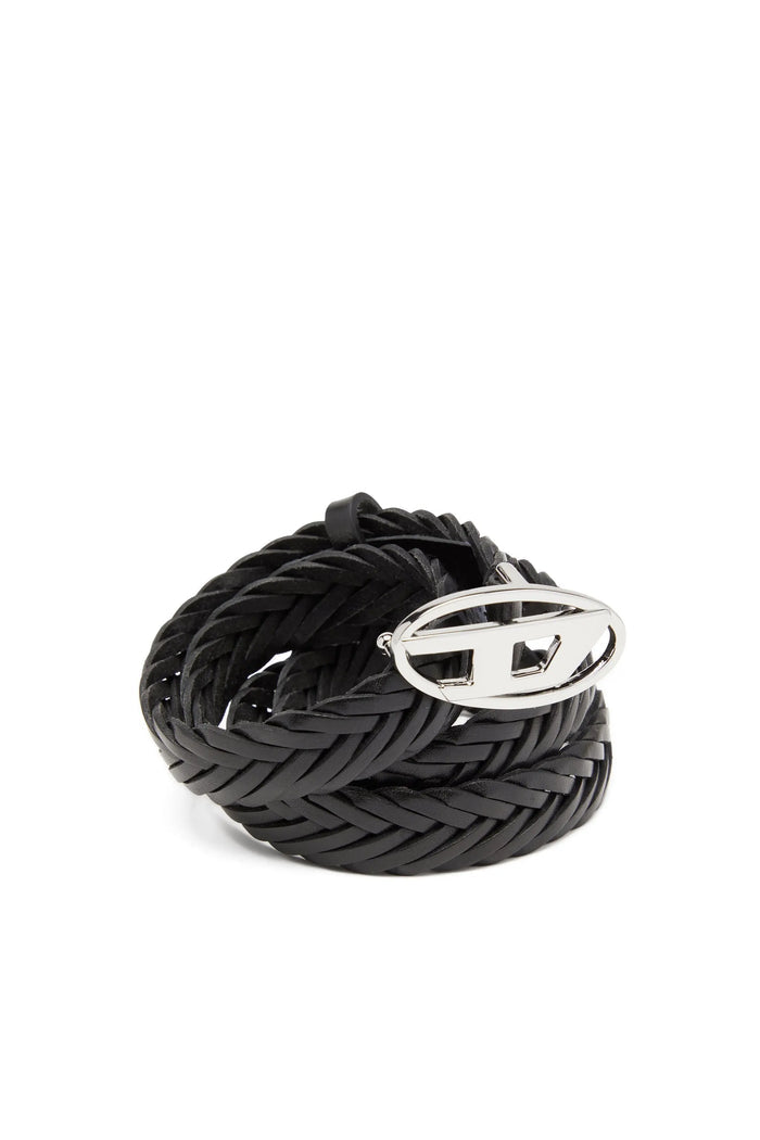1.9 cm braided leather belt