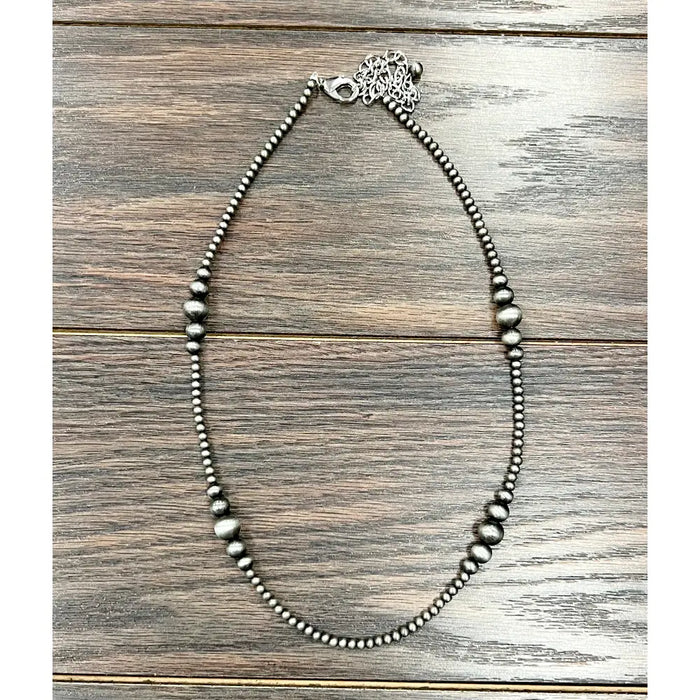 22" Navajo Necklace - Greige Goods