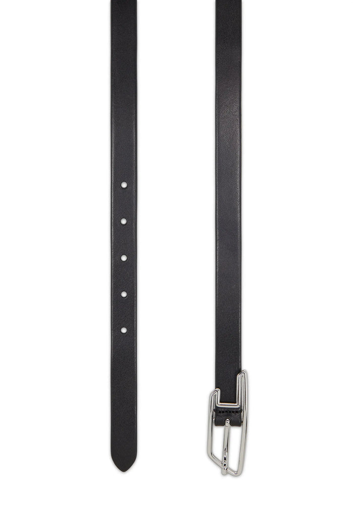 2cm belt in pull-up leather with D buckle