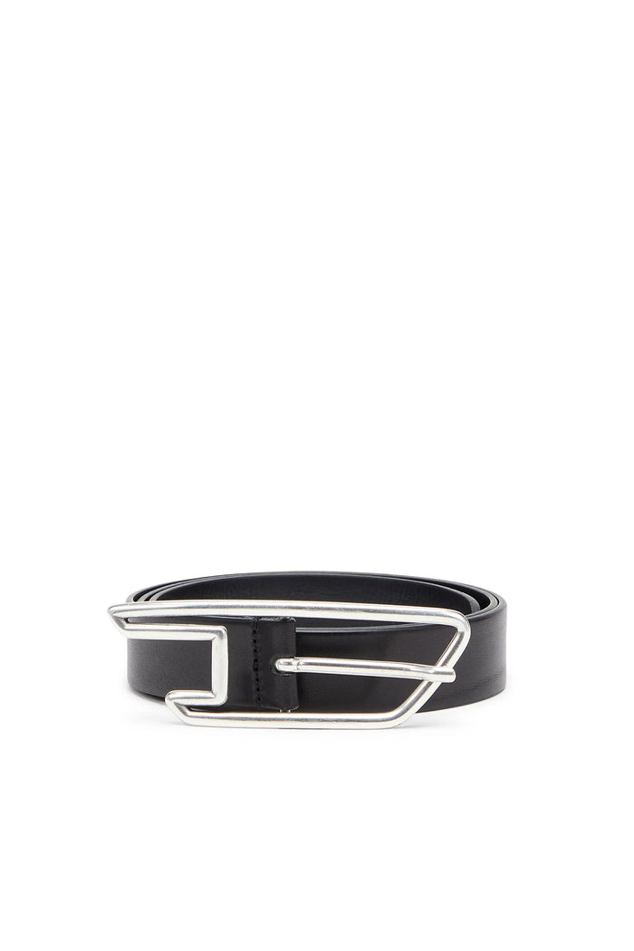 3cm leather belt with D-logo buckle