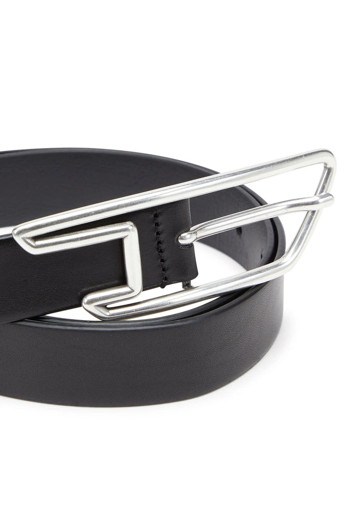 3cm leather belt with D-logo buckle