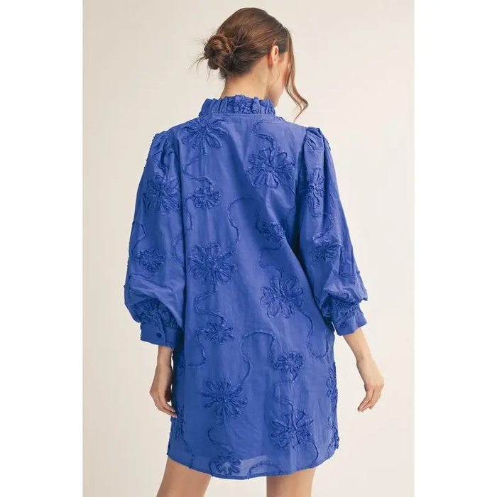 3D Floral Dress - Greige Goods