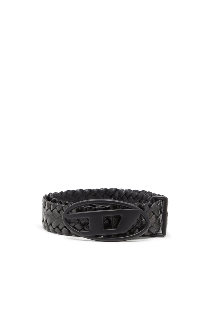 4 cm braided leather belt