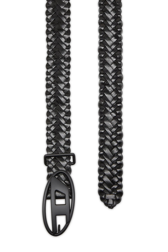 4 cm braided leather belt