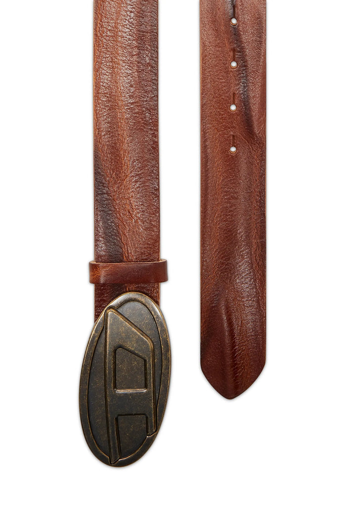 4cm belt in waxed leather